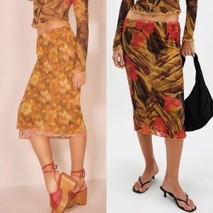 Free People Upside Down Inside Out Convertible Midi Skirt, Women's Medium